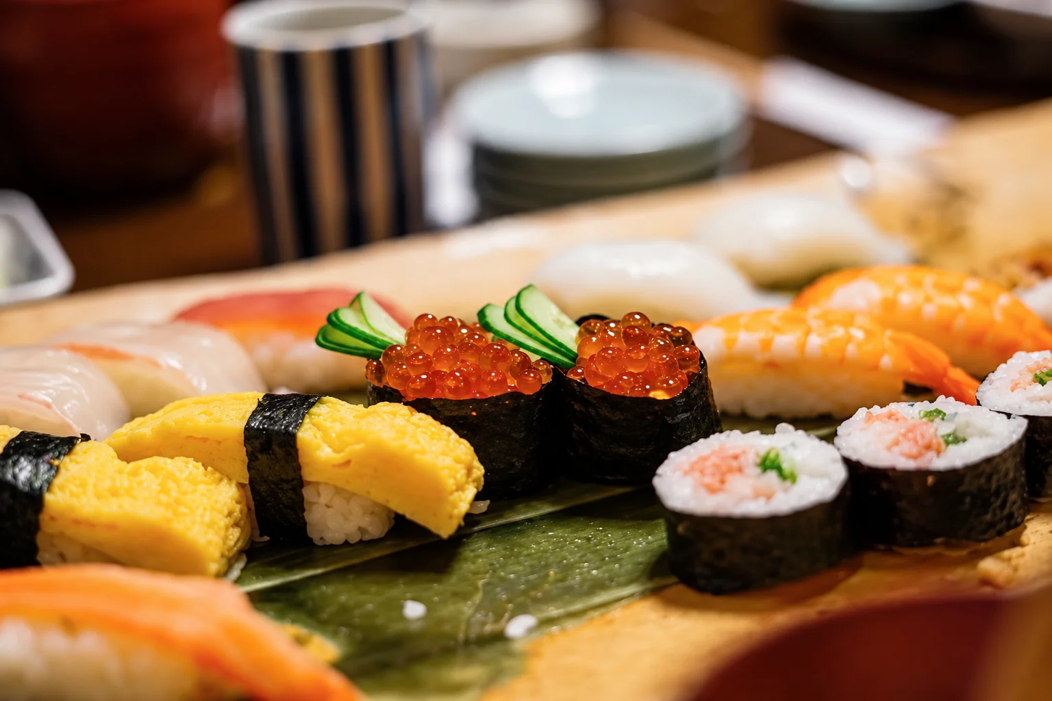 Sushi auf einer Platte · Illustration